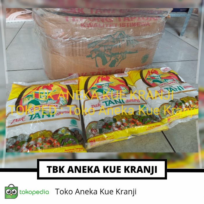 

Terlaris Sagu Cap Tani Kuning 1 Dus (500 Grx20 Pc)/Tepung Tapioka Via Gojek