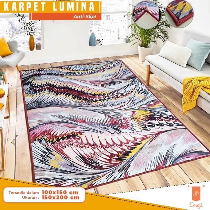 Karpet Lantai Permadani 150X200 Cm Marble Karpet Ruang Tamu Minimalis Lapaknyavesya