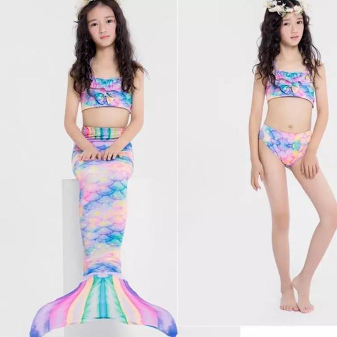 Jual Kostum Mermaid Anak Perempuan Putri Duyung Pelangi MR39