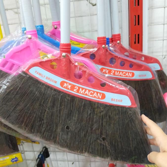 {{{{}}] Sapu lantai 2 macan//sapu kipas besar