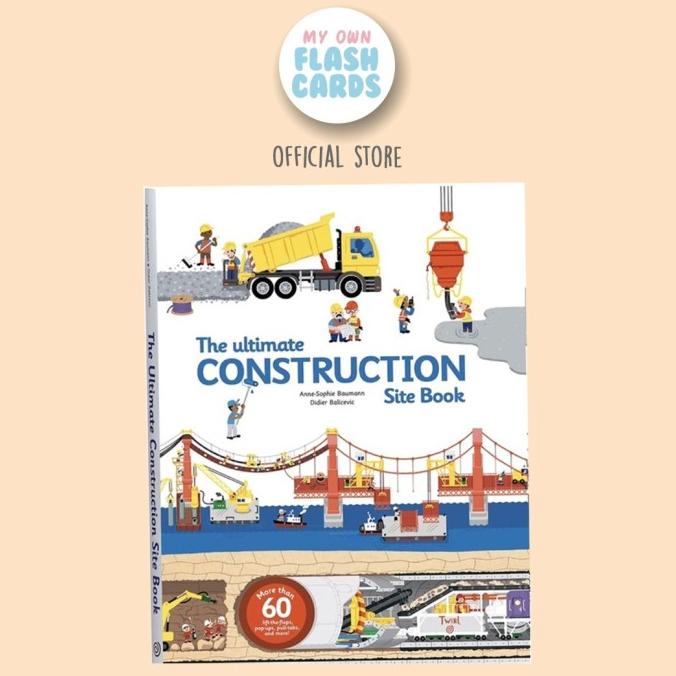 

NEW SALE !!! Usborne The Ultimate Construction Site Book - Buku Impor Edukasi Anak TERLARIS