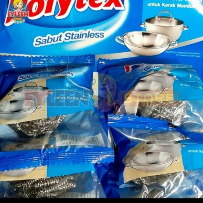 ,,,,,,,] Polytex Sabut Stainless//sabut cuci piring kawat