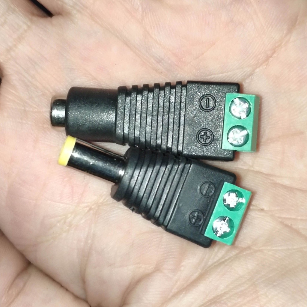 (ISI 4) JACK SOCKET POWER DC MALE FEMALE . CONNECTOR DC CCTV POWER ADAPTOR