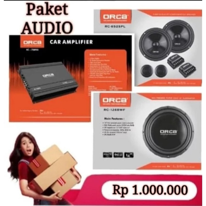 Paket Audio Mobil Sound system Audio ORCA Terlaris