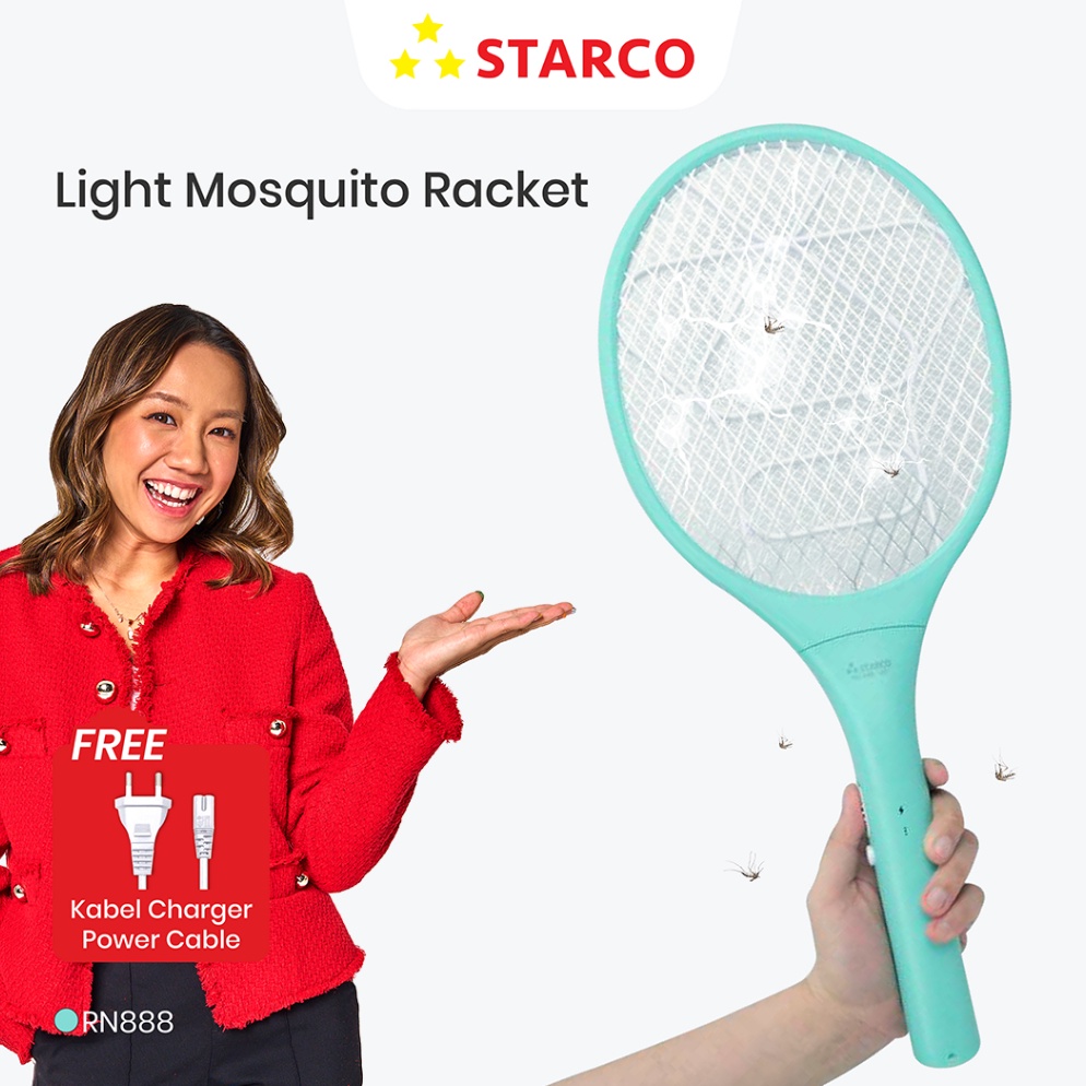 MURAH Starco Raket Nyamuk RN-888