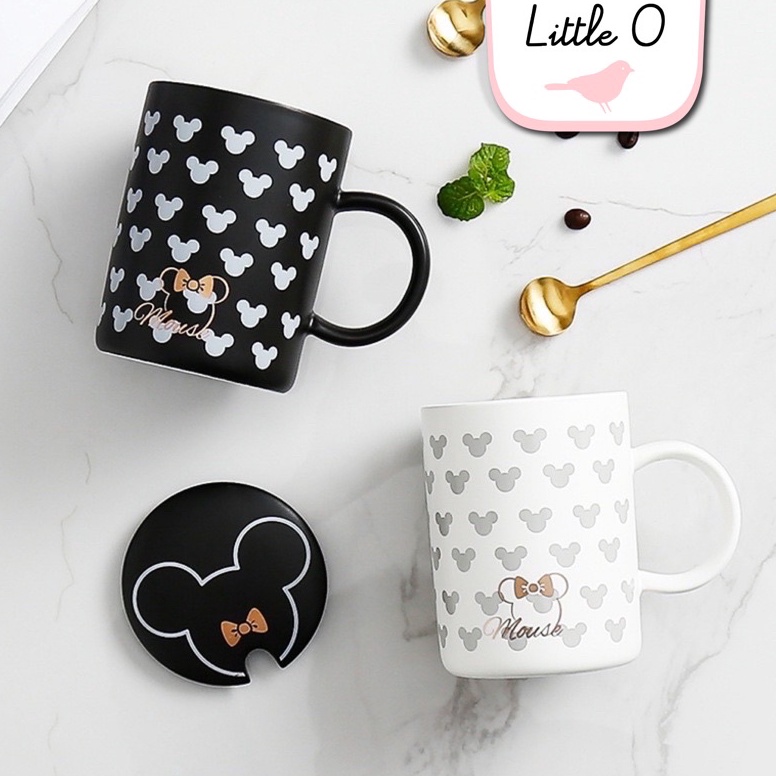 Murah Banget.. LITTLE O Mickey Mug Set cangkir keramik lucu mug couple mug keramik couple