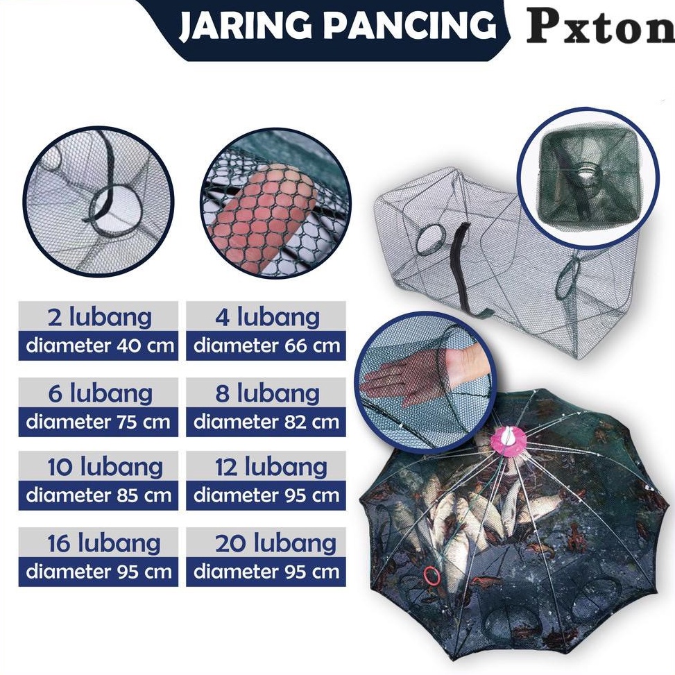 PALING DICARI Payung Bubu/ Perangkap ikan / Bubu ikan / Jaring Ikan udang Jaring Jebakan MURAH  Payu