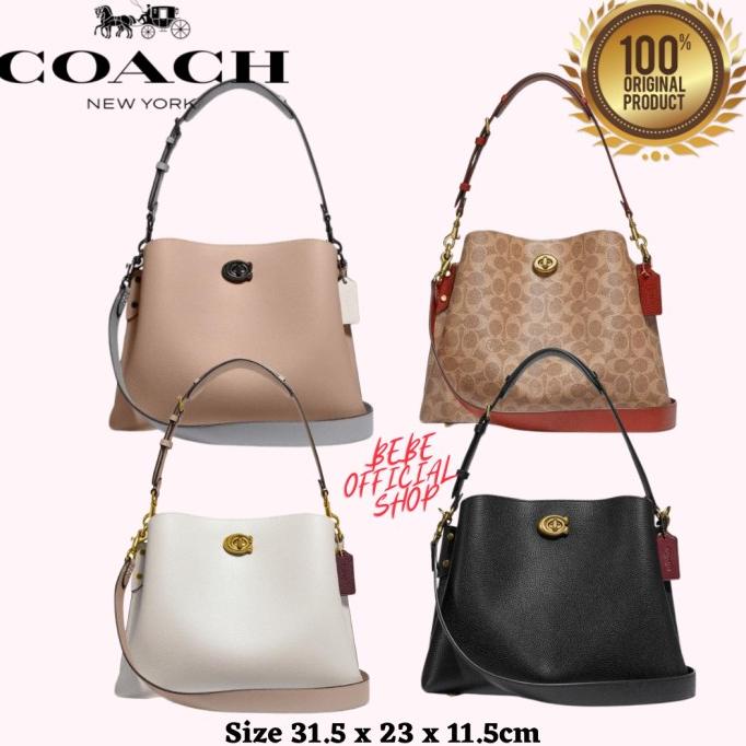 [ORIGINAL] COACH Willow Bucket Bag Large Tas Coach Original Coach Bag