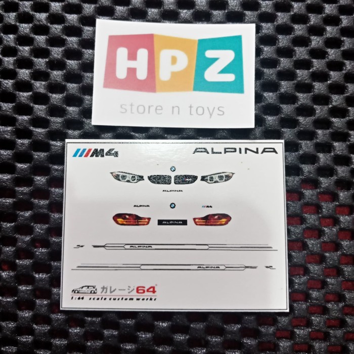 Decal Set Hotwheels BMW M4 Alpina Transparant