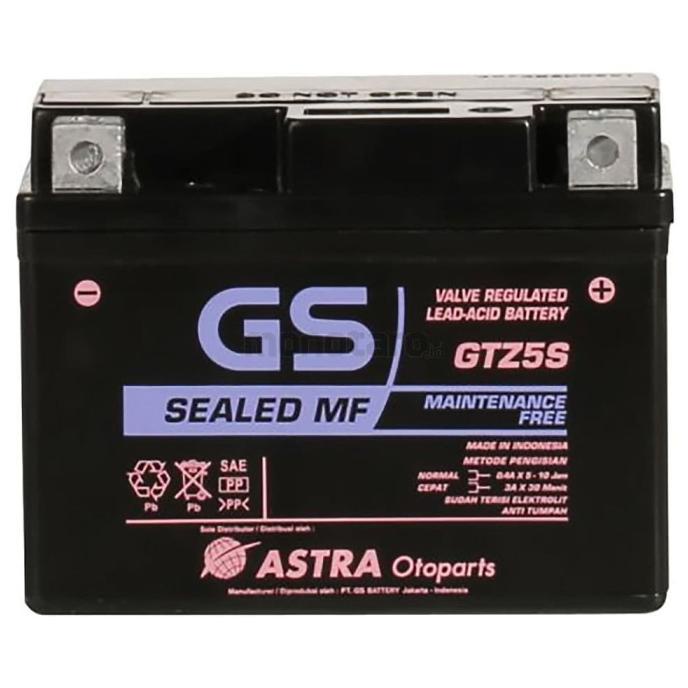 favorit] Original Aki GS ASTRA MF GTZ-5S Vario, Beat, Scoopy, Bukan GOLD SHINE