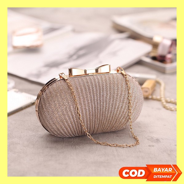 Tas Pesta Wanita Terbaru Bisa Cod Murah Mewah Kondangan Free Box Tas Pesta Wanita Bq3168 Cr7798 Lt19