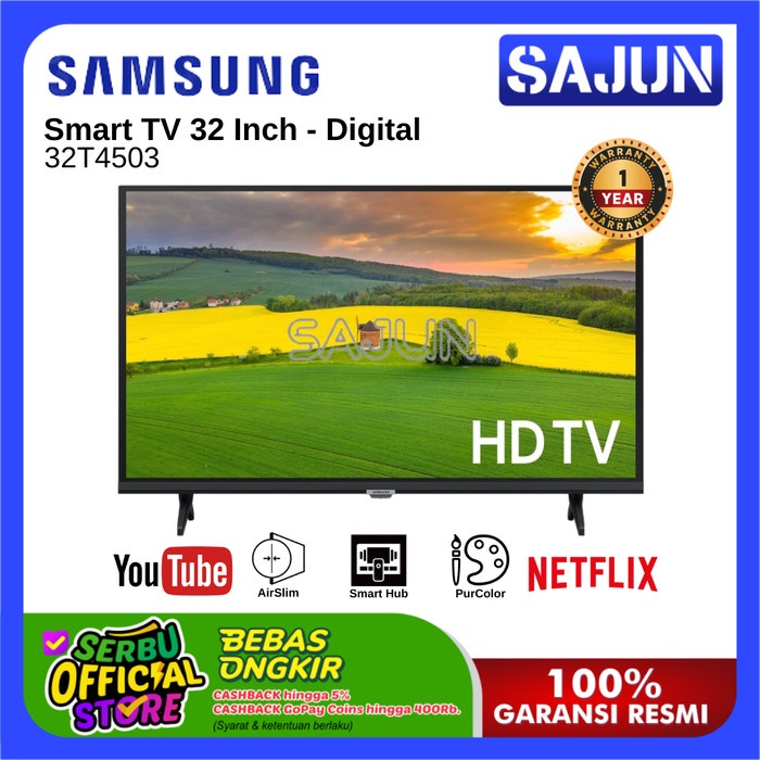 Samsung Ua32T4503 Led Tv 32 Inch Smart Digital Tv 32T4501 / 32T4503