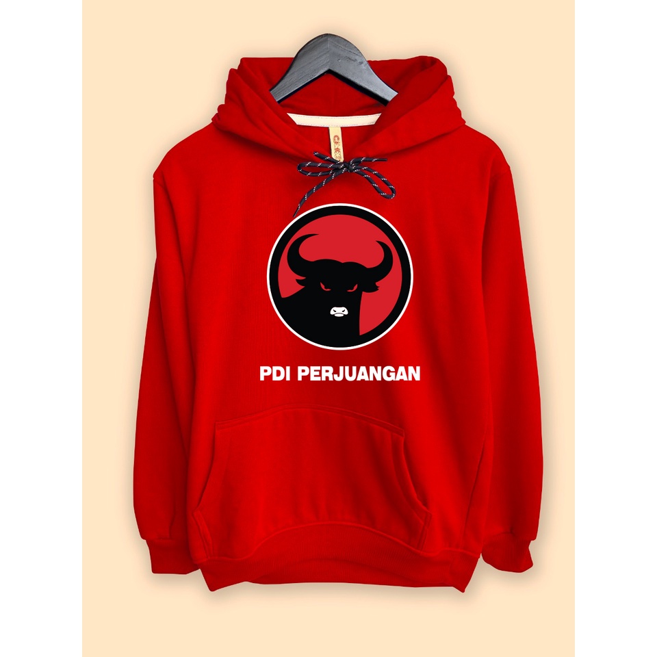 Jaket Hoodie Partai PDIP PDI Perjuangan