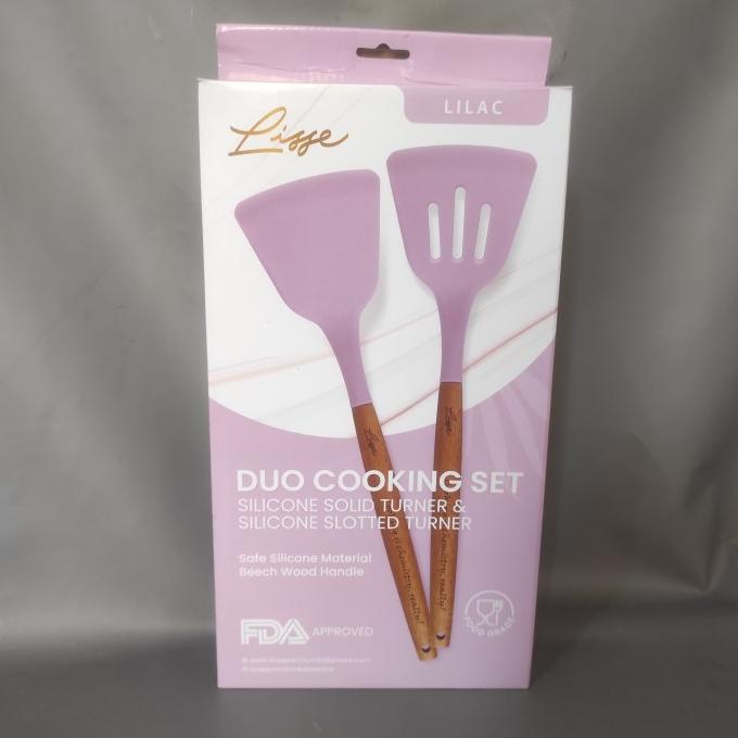 ;&;&;&;&] Spatula Set 2 Pcs Sutil Sudet Silicone Silikon Premium Lisse FoodGrade