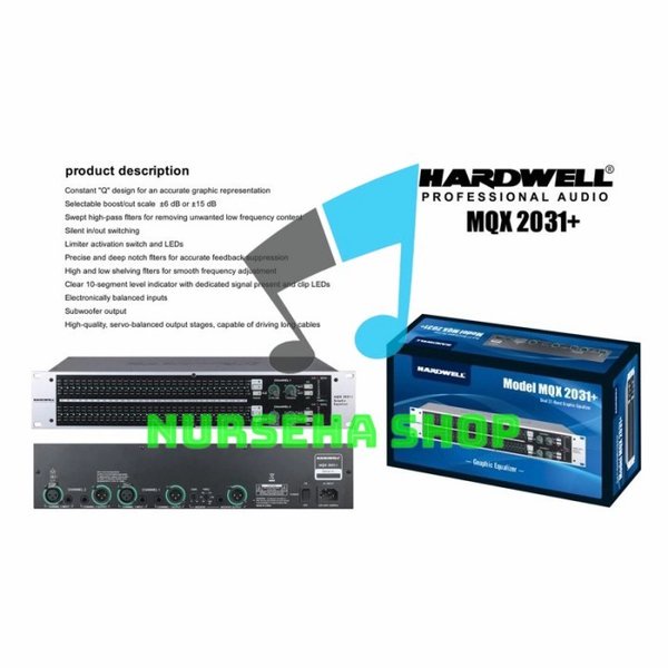 BARU promo Equalizer Hardwell MQX 2031plus ORIGINAL PRODUCT