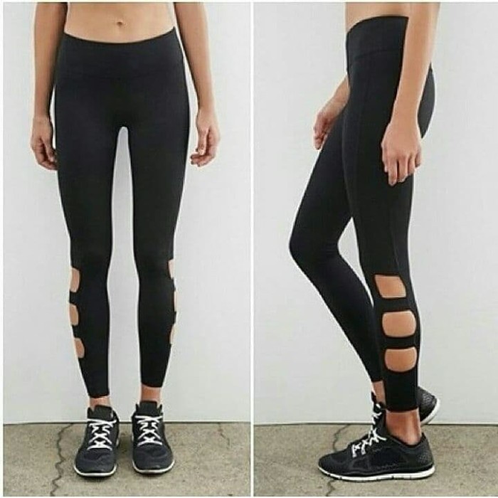 Manchu Legging Olahraga Forever 21 Cutout Ada 2 Warna