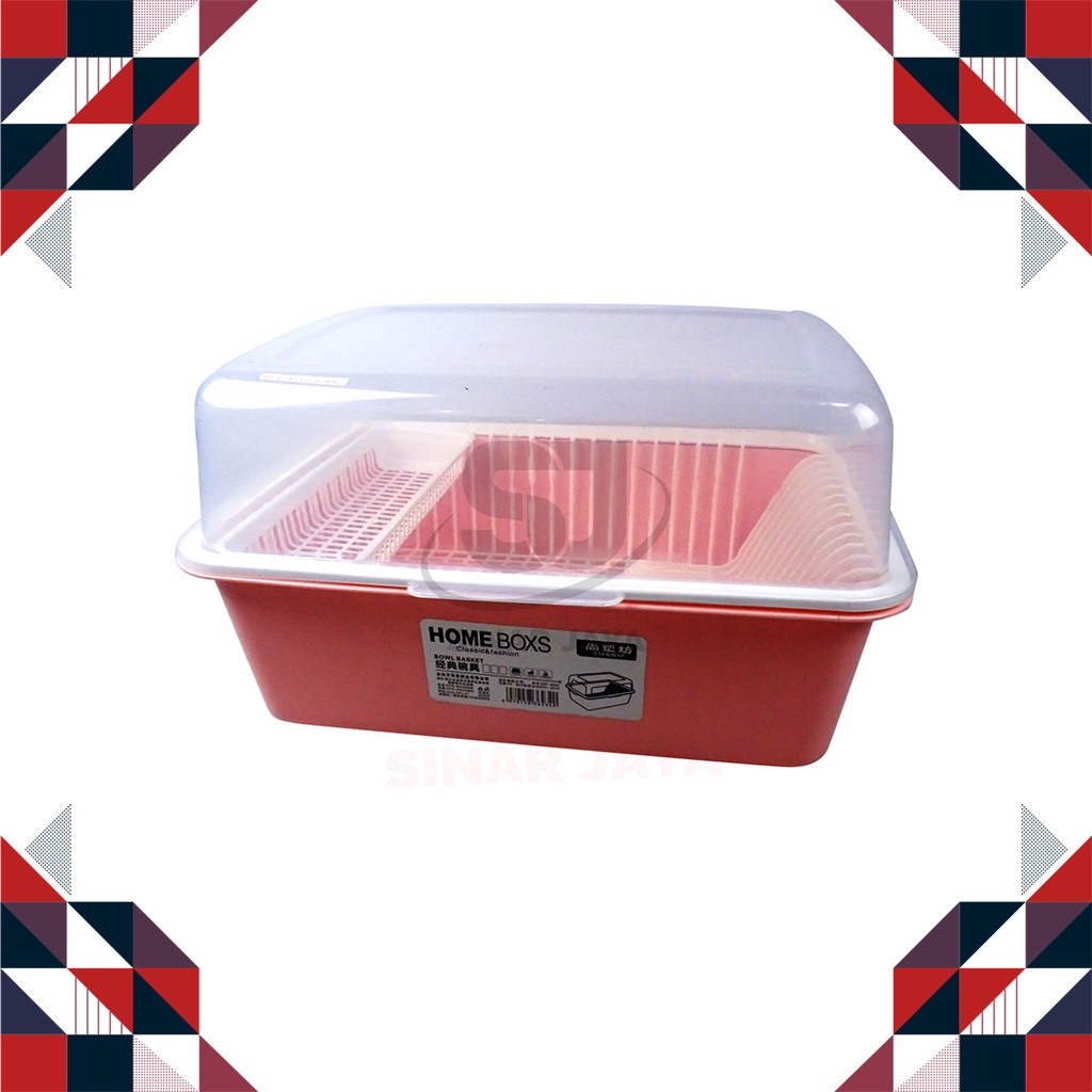 Rak Piring Tutup Plastik/ Tempat Piring MInimalis/ Rak Piring 6234 Red House