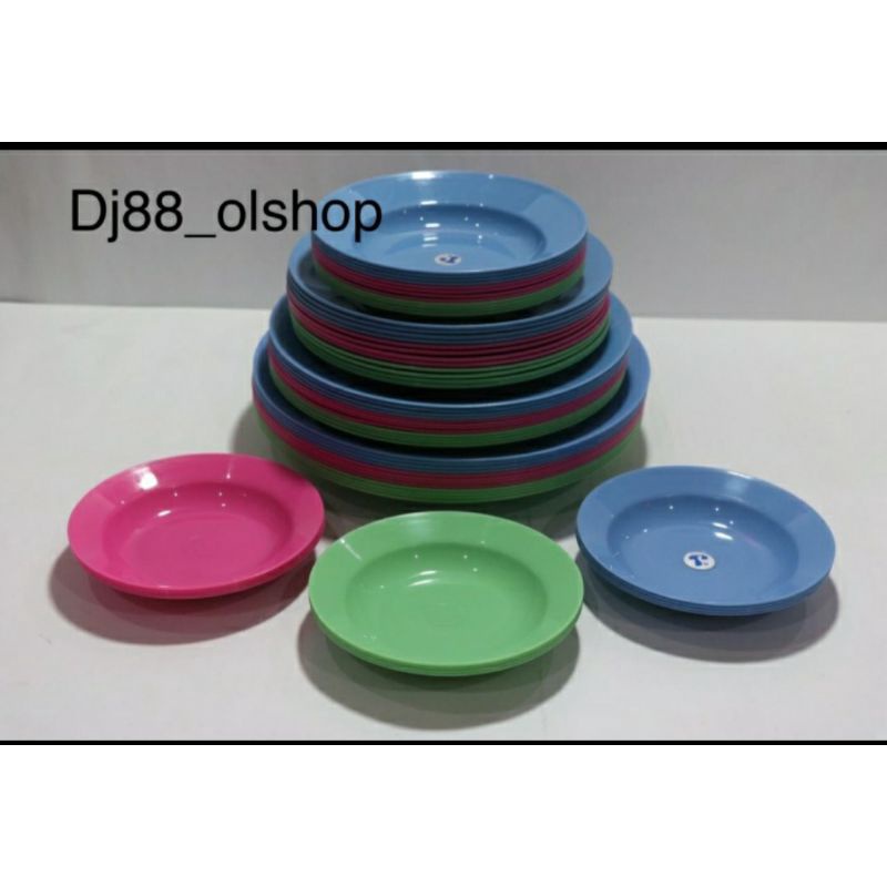 (1 Lusin) Piring Kecil Olivia Plastik 7 Inch