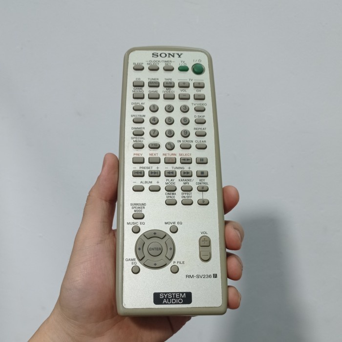 Remot Remote System Audio Original Sony RM-SV236