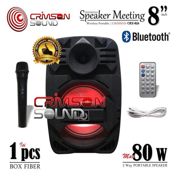 SPEAKER Meeting PORTABLE Wireless 8 Inch CRIMSON CRX-859