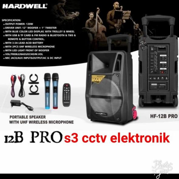 HARGA DISKON SPEAKER PORTABLE MEETING HARDWELL HF 12B PRO SPEAKER 12 INCH HARDWELL BLUTOOTH USB