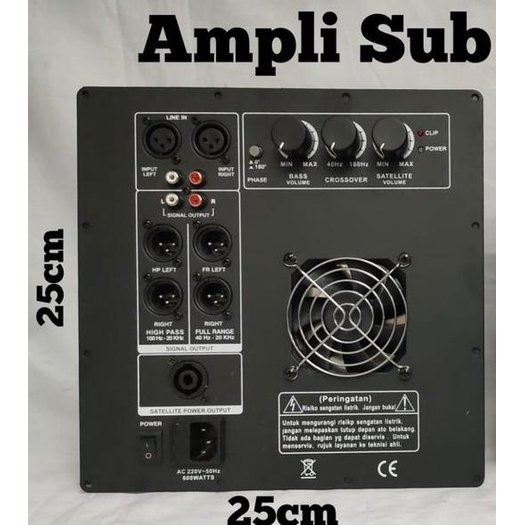 MODUL POWER KIT SUBWOOFER UNTUK SUBWOOFER UKURAN 15/18 INCH