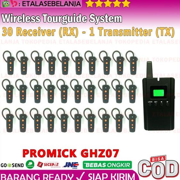 Wireless Tour Guide and Interpreter System 30CH - PROMICK GHZ07