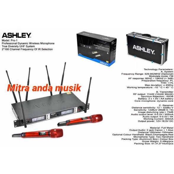 Mic wireless ashley pro 1