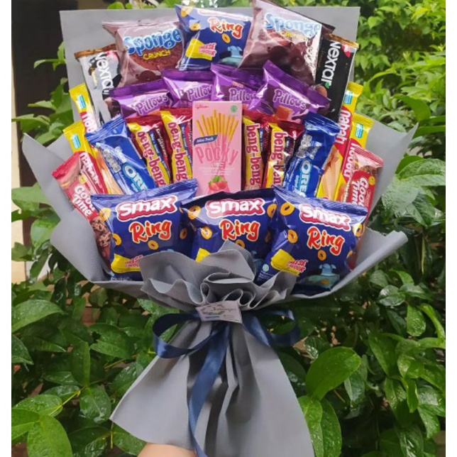 

NFTR3061 (B) Buket BESAR KEREN PREMIUM /paket/bingkisan Snack Ulang Tahun/Ultah/ Wisuda/Kado/Hadiah