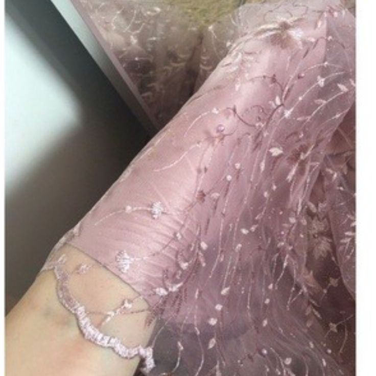 ✱FY-P] BEST SELLER Bahan Kain tile akar padi mutiara gliter/ bahan Tile akar mutiara / kain brukat a