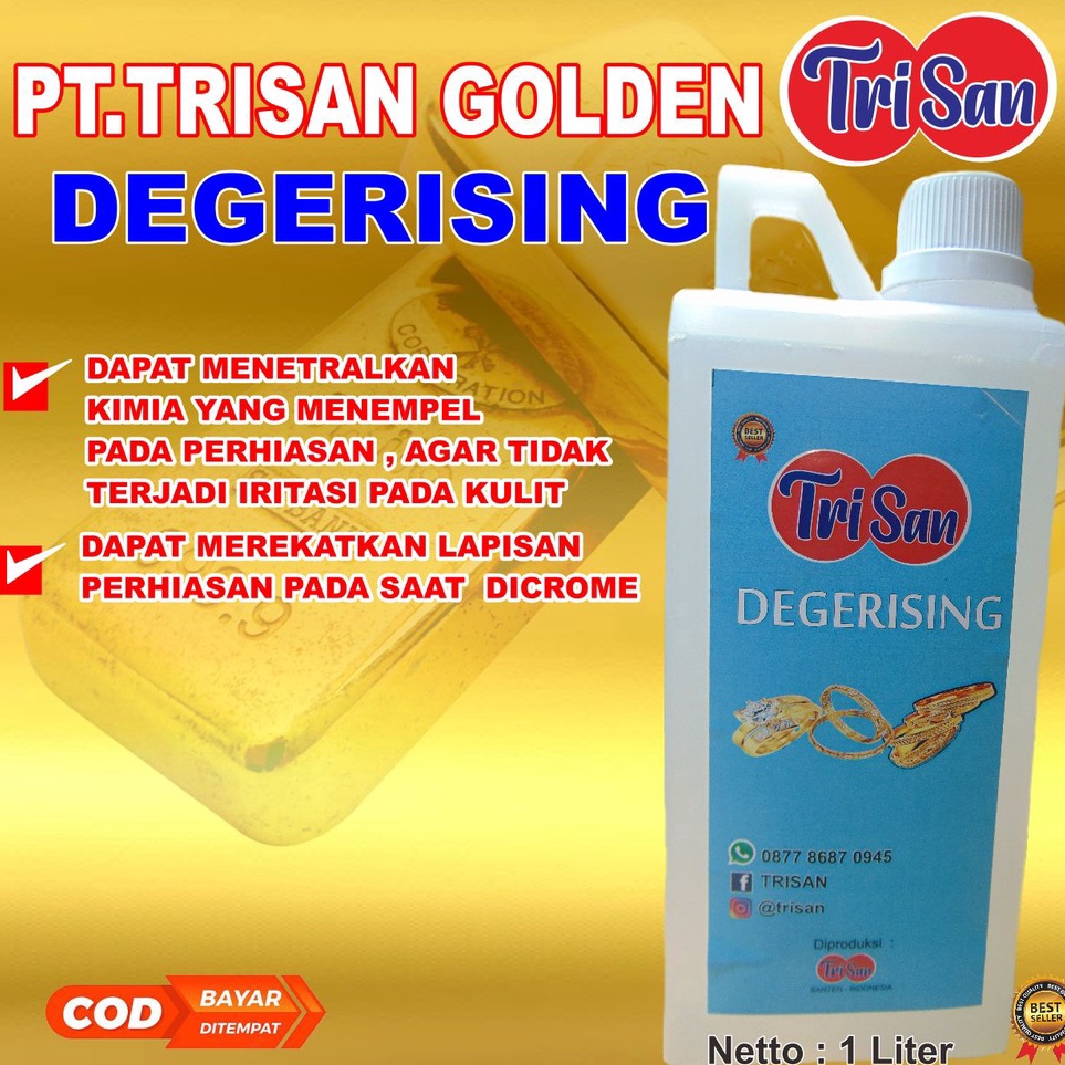 Khusus hari iniRr8R2 Trisan Golden Degerising 1 liter untuk penetral minyak penyepuhan asesoris perh
