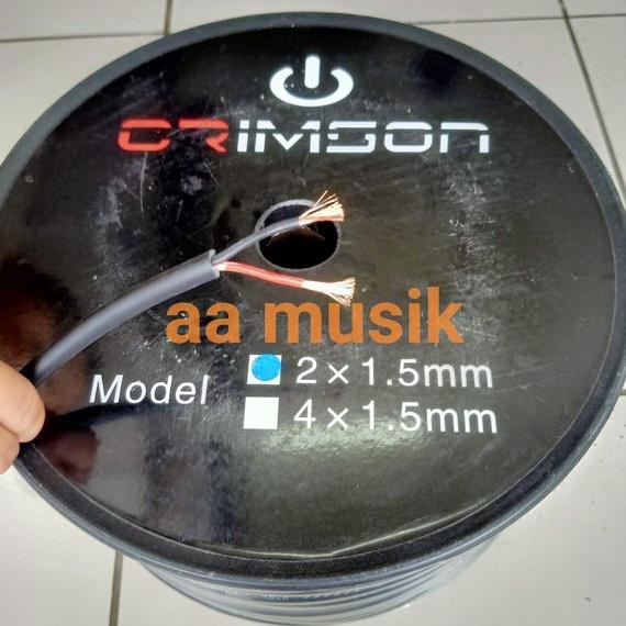 TERBARU KABEL AUDIO SPEAKER CRIMSON 2x1.5 LENTUR SERABUT TEMBAGA