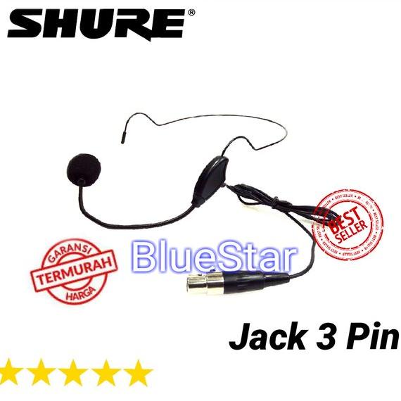 BEBAS ONGKIR Mic Headset Jack 3 Pin Untuk Wireless Transmiter