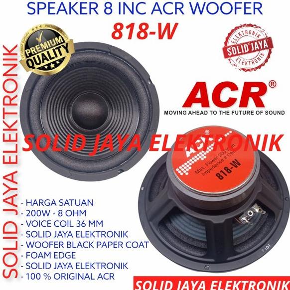 SPEAKER ACR 8 INC 818 W WOOFER 818W 8 INCH IN 8INC 8IN 200W 8 OHM 8" WOFER 200 WATT W MURNI ACR 818W