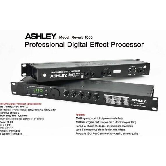 EFEK VOCAL ASHLEY REVERB1000 REVERB 1000 ORIGINAL
