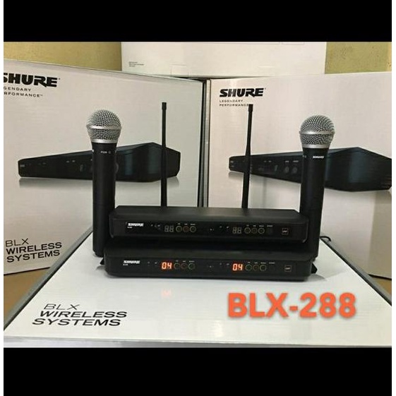 MIC WIRELESS SHURE BLX288 BLX 288 HANDHELD
