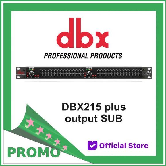 TERBARU Equaliser DBX 215 Plus Output Subwoofer Grade A