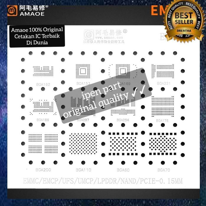 Plat Cetakan Emmc3 Ufs Nand Umcp Amaoe 0Rry Bga Ic Kualitas Best