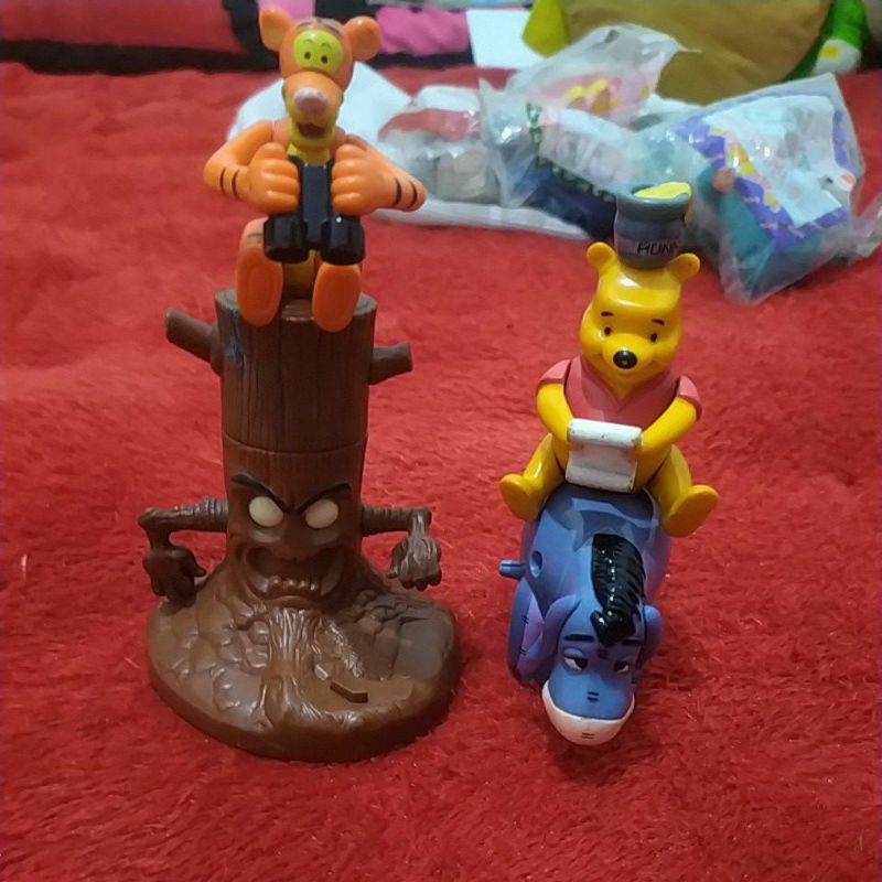 1 set figur winnie the pooh vintage