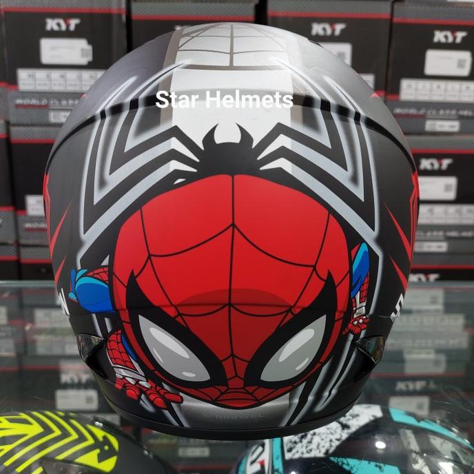 Helm Anak MDS R3 Junior Spiderman #6 Black Doff