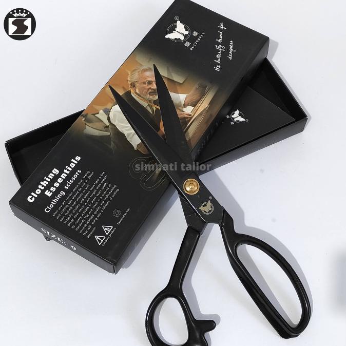 

monggo] gunting bahan kain jahit potong tajam butterfly