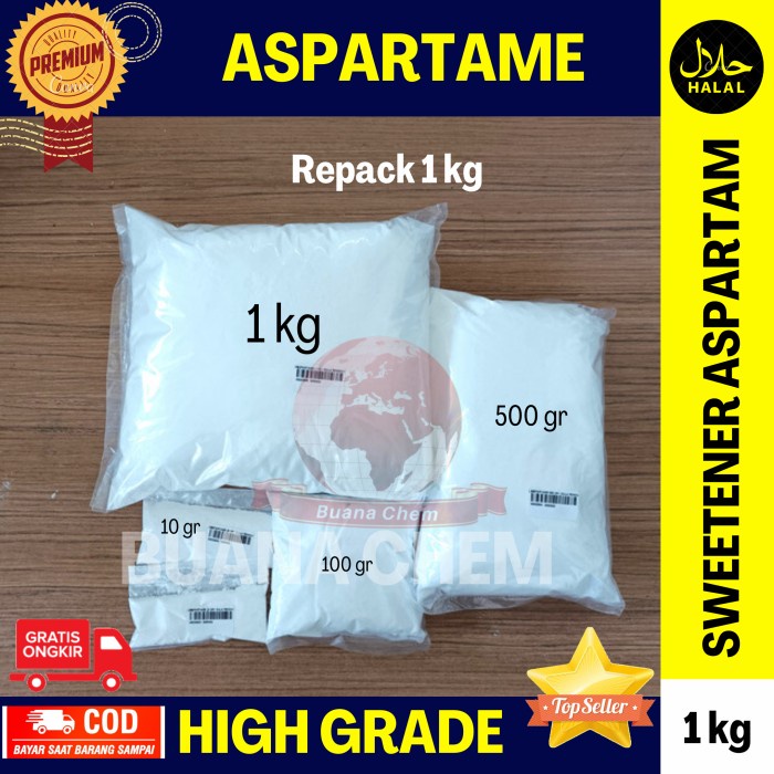 

Aspartame / Aspartam 1kg / Gula Rendah Kalori / Pemanis Makanan