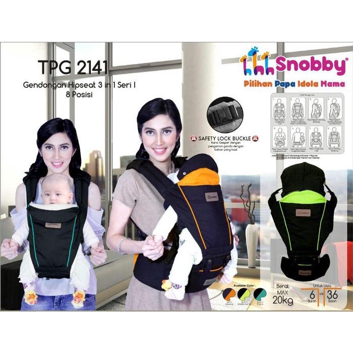 GENDONGAN BAYI HIPSEAT SNOBBY TPG 2141 / GENDONGAN BABY HIPSEAT SNOBBY
