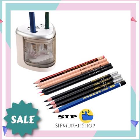 

RAUTAN PENSIL ELEKTRIK / ELECTRIC SHARPENER Rautan Serutan Electric Pencil Pensil Tenwin Otomatis Elektrik Automatic