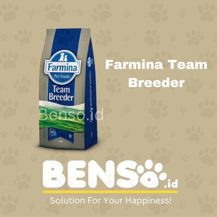 FARMINA TEAM BREEDER TOP SALMON DOG FOOD SUPER PREMIUM 20 KG