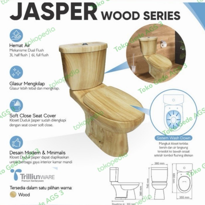 Closet duduk Jasper Wood Trilliunware