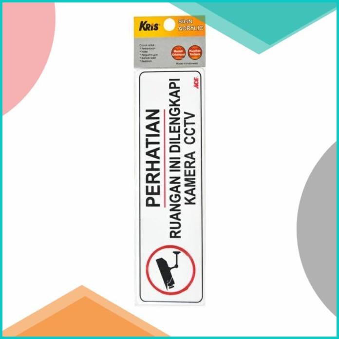 

KRIS SIGN STICKER ANODIZED AKRILIK STIKER RUANGAN DILENGKAPI CCTV 20JVLZ3 tools