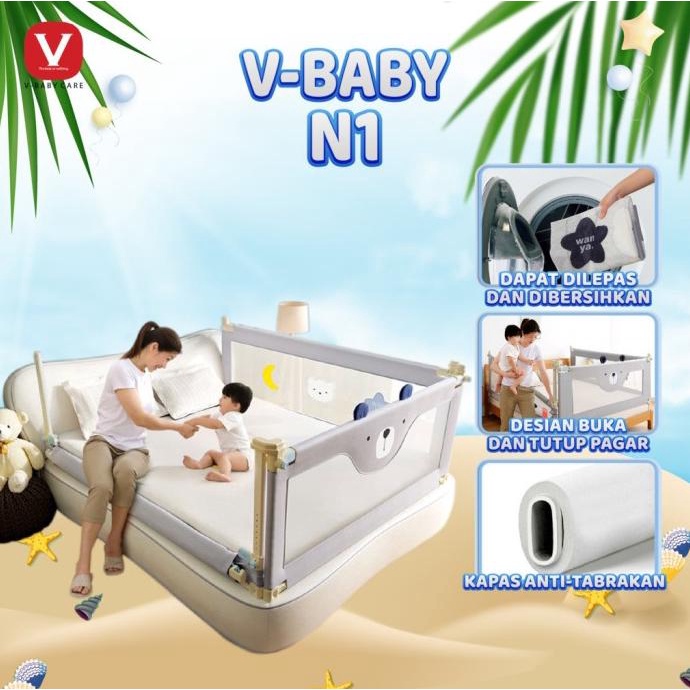 V-BABY CARE babyBedrail Baby Bed Rail Safety Guard Bedguard VBABY-N1