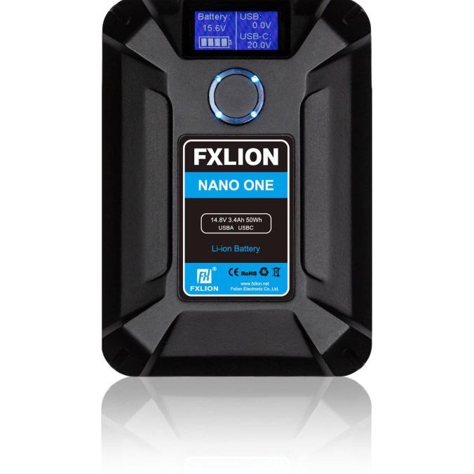 FXLION Nano One Smart Micro V-Mount Battery Promo with Charger Kit