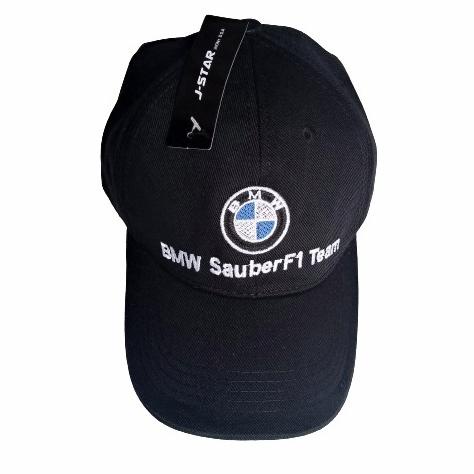 Topi baseball BMW Sauber F1 team hitam